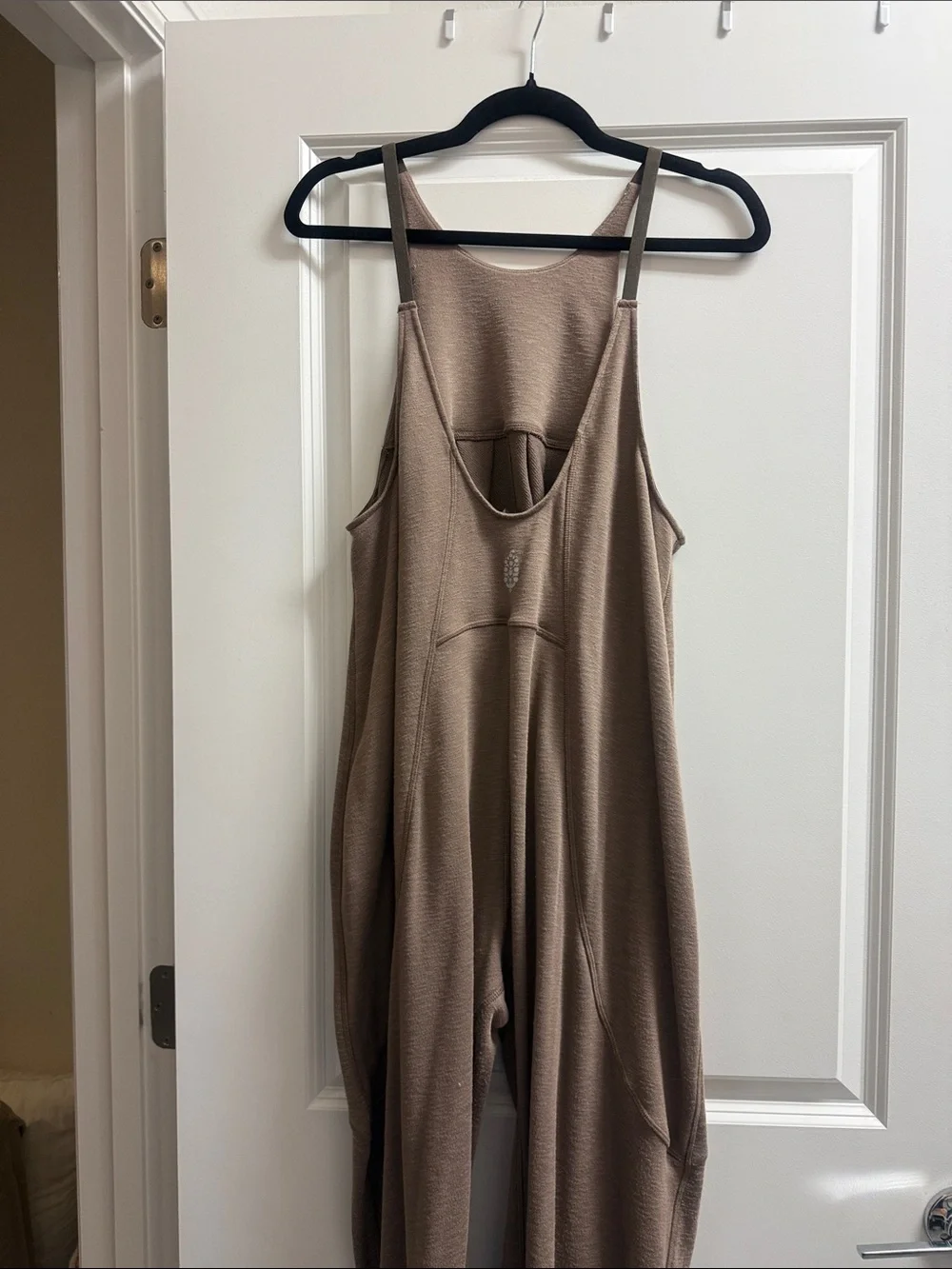 Free People Relaxed Taupe Jumper Jumpsuit - Women